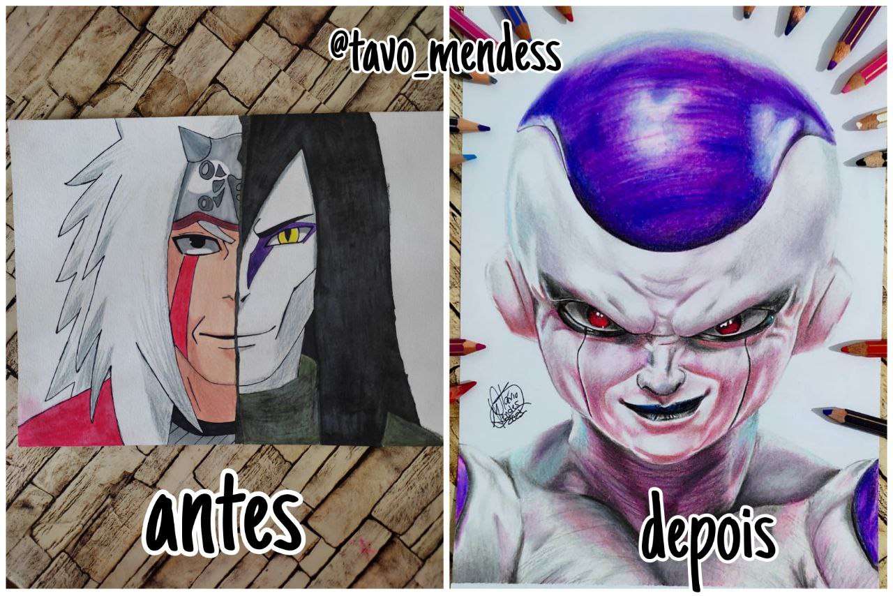 Antes e depois de um aluno